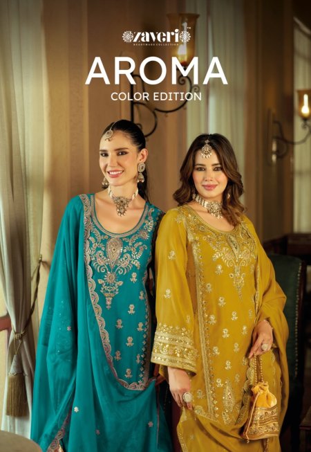 Aroma Color Edition By Eba Soft Organza Embroidery Readymade Suits